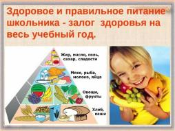 Рацион питания школьника.